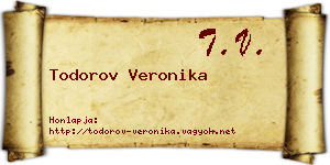 Todorov Veronika névjegykártya