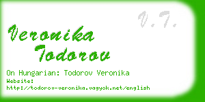 veronika todorov business card